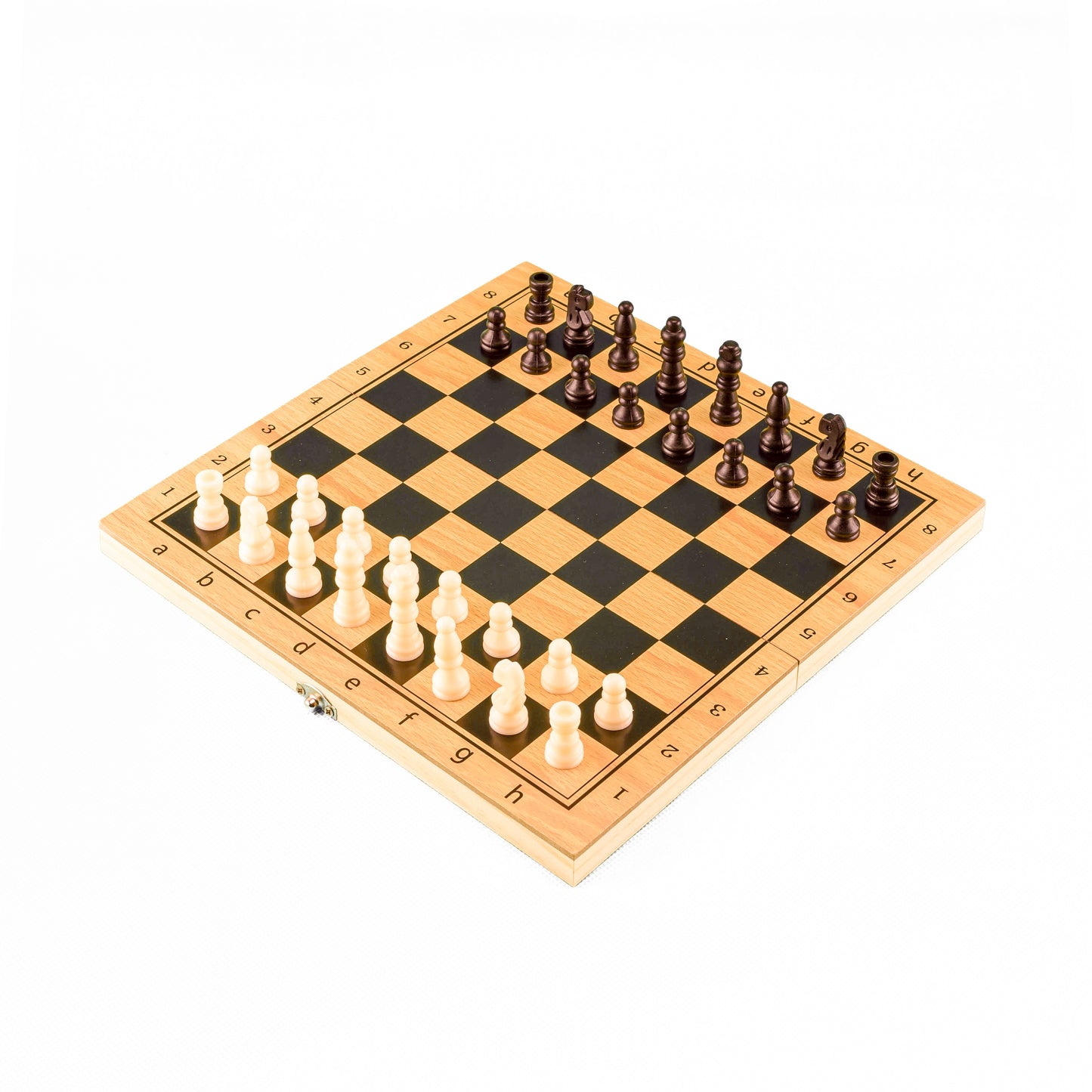 Tablero de Ajedrez 3 en 1, Damas y Backgammon
