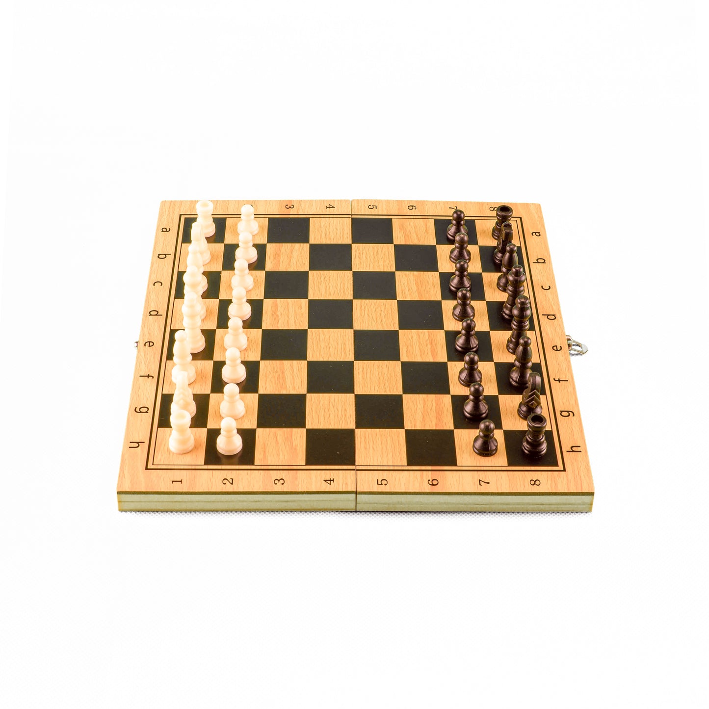 Tablero de Ajedrez 3 en 1, Damas y Backgammon