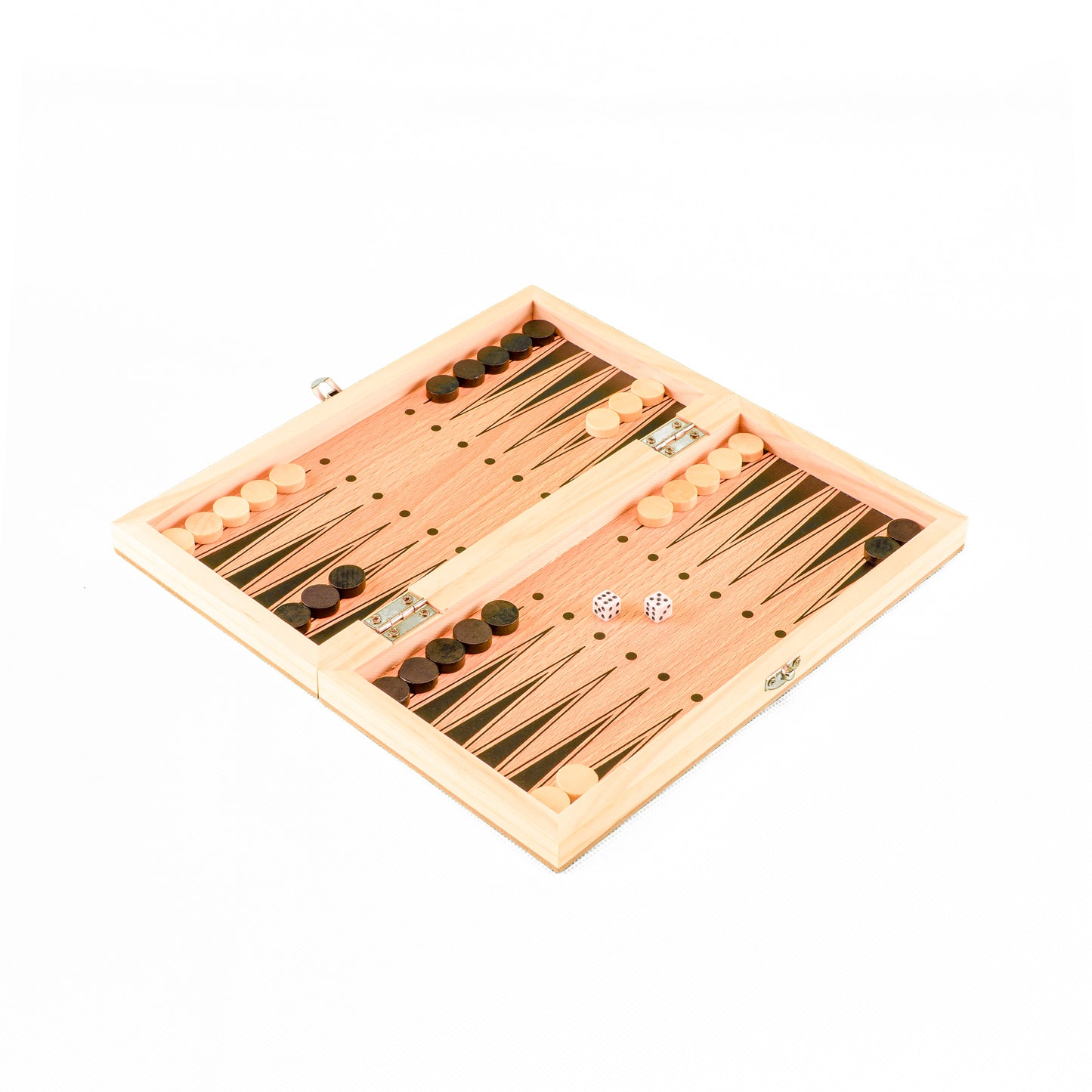 Tablero de Ajedrez 3 en 1, Damas y Backgammon