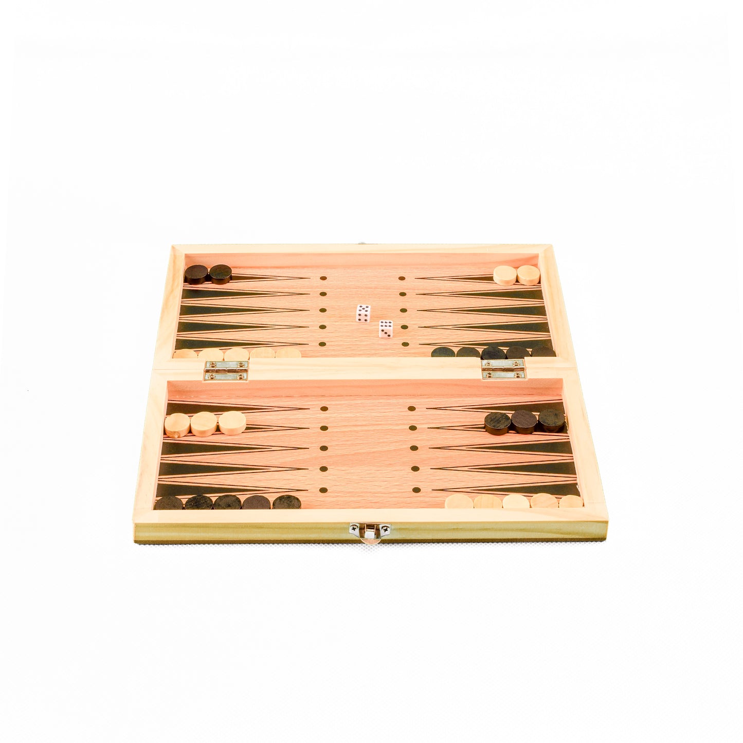 Tablero de Ajedrez 3 en 1, Damas y Backgammon