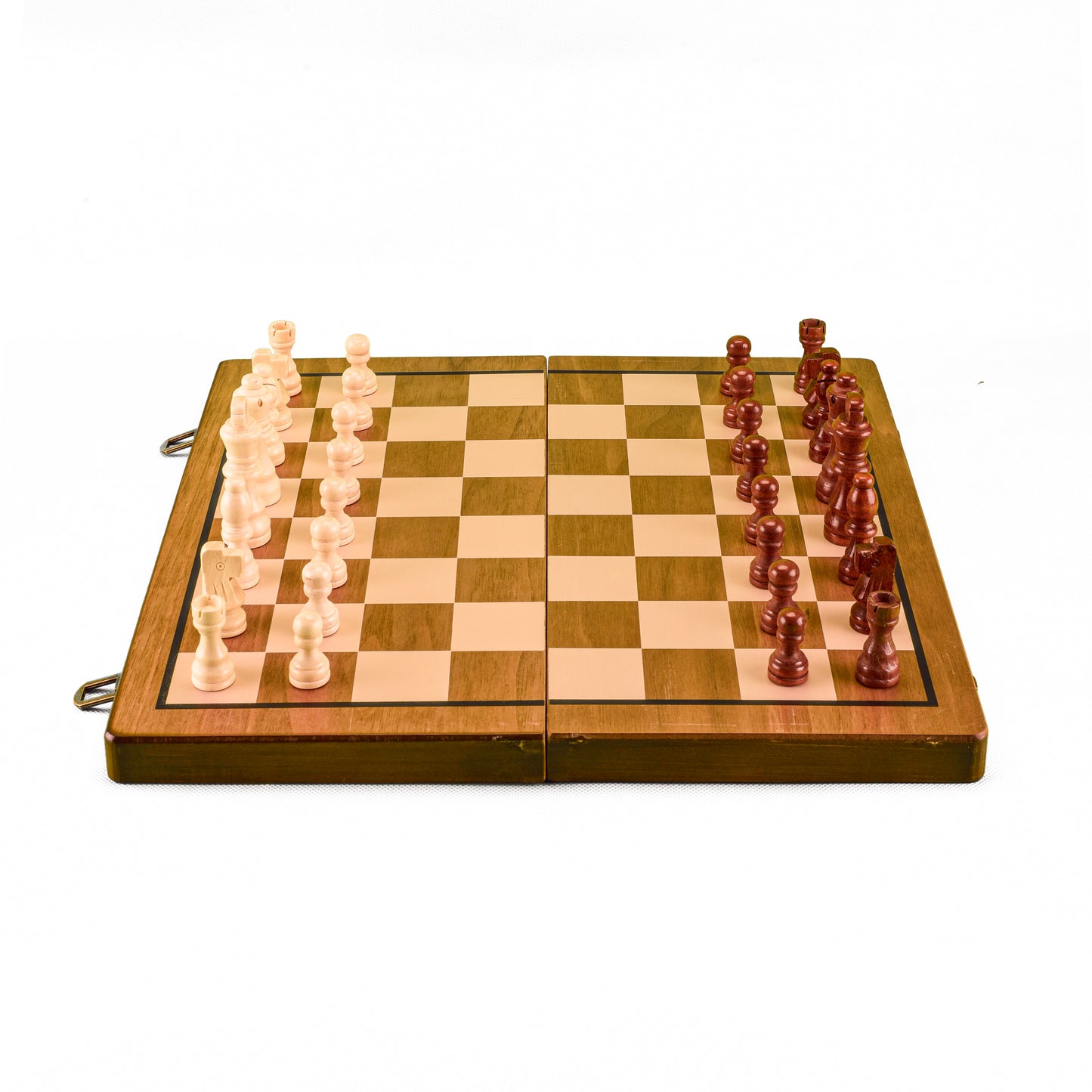Set de Ajedrez y Damas Magnetico Tradicional Plegable