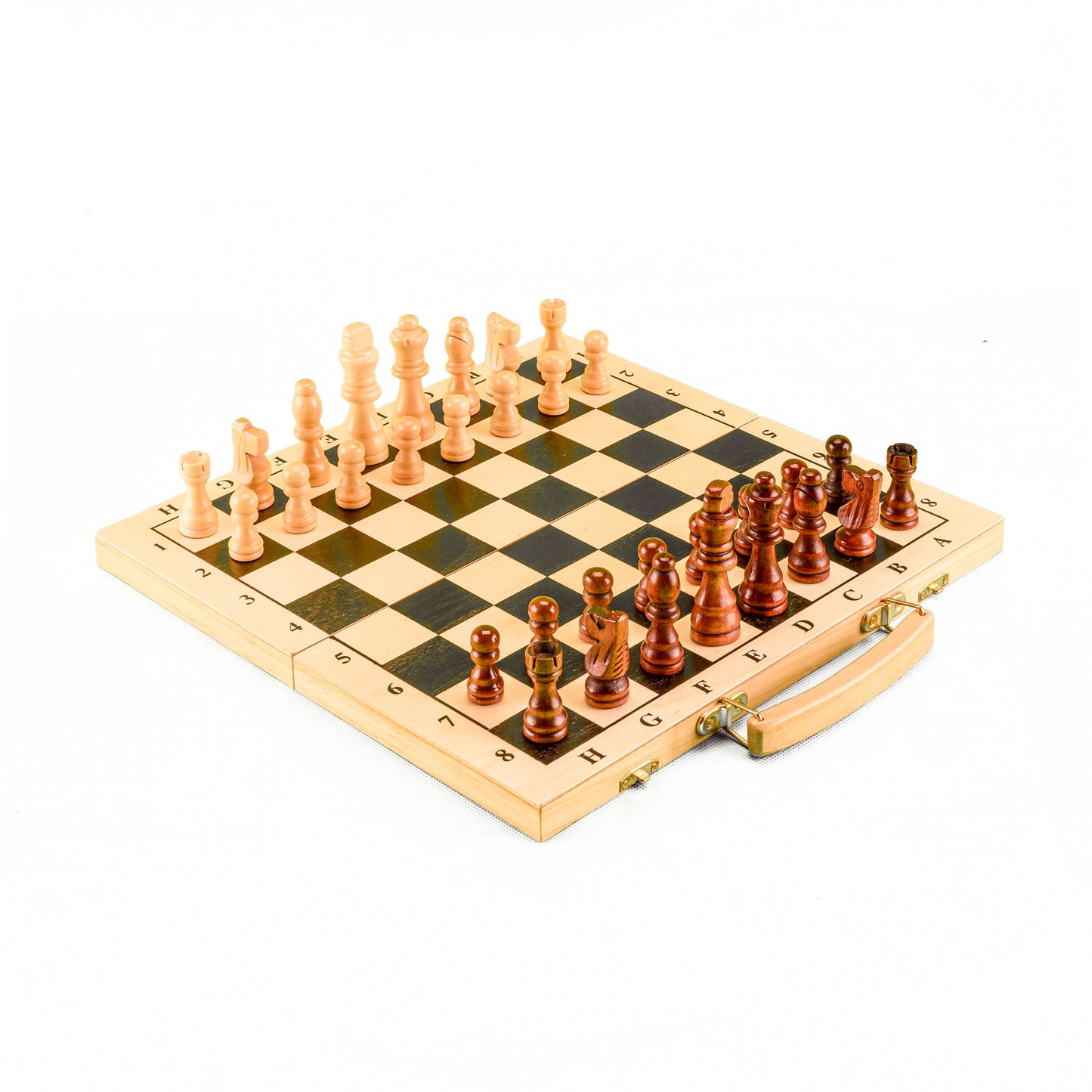 Tablero de Ajedrez Portátil de Madera