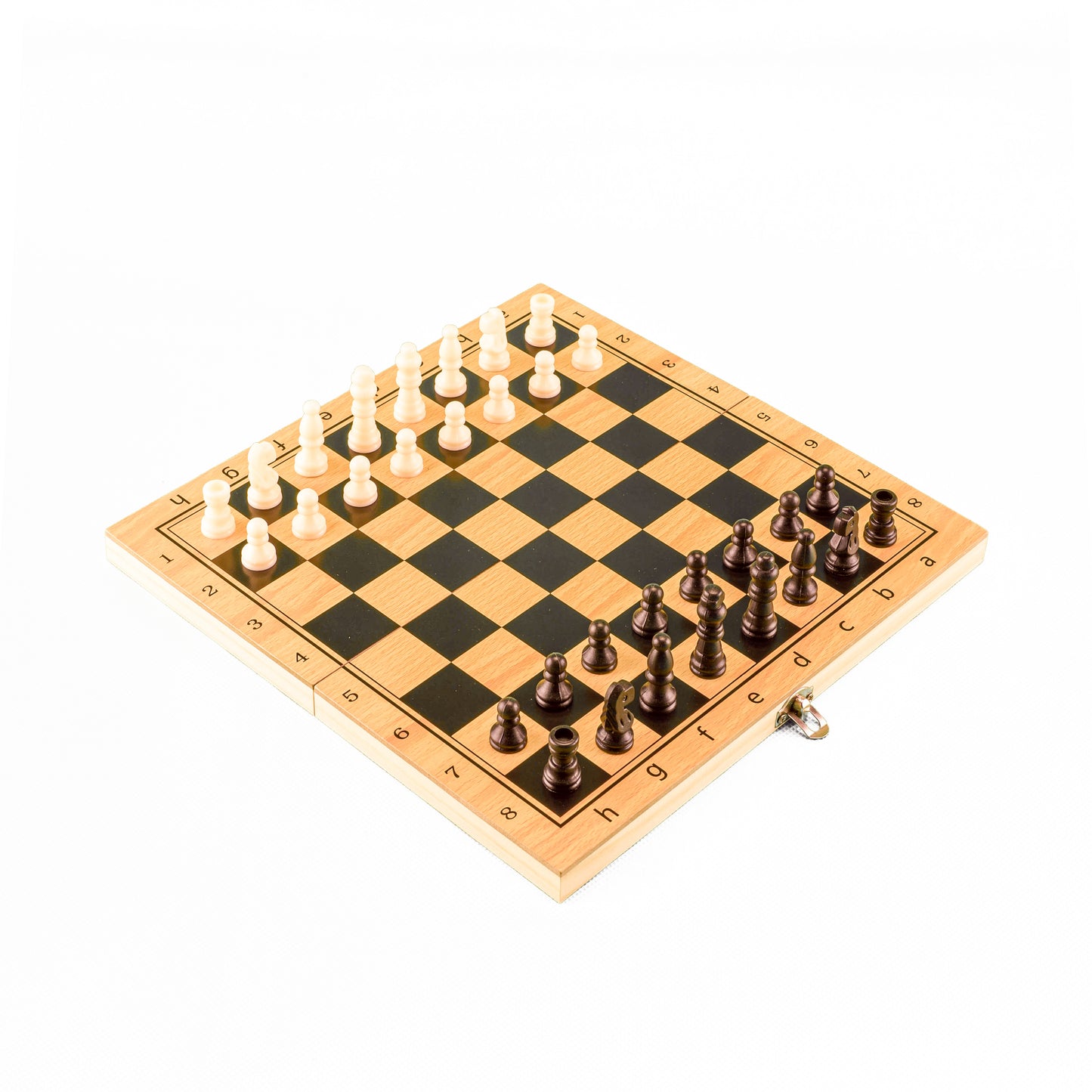 Tablero de Ajedrez 3 en 1, Damas y Backgammon