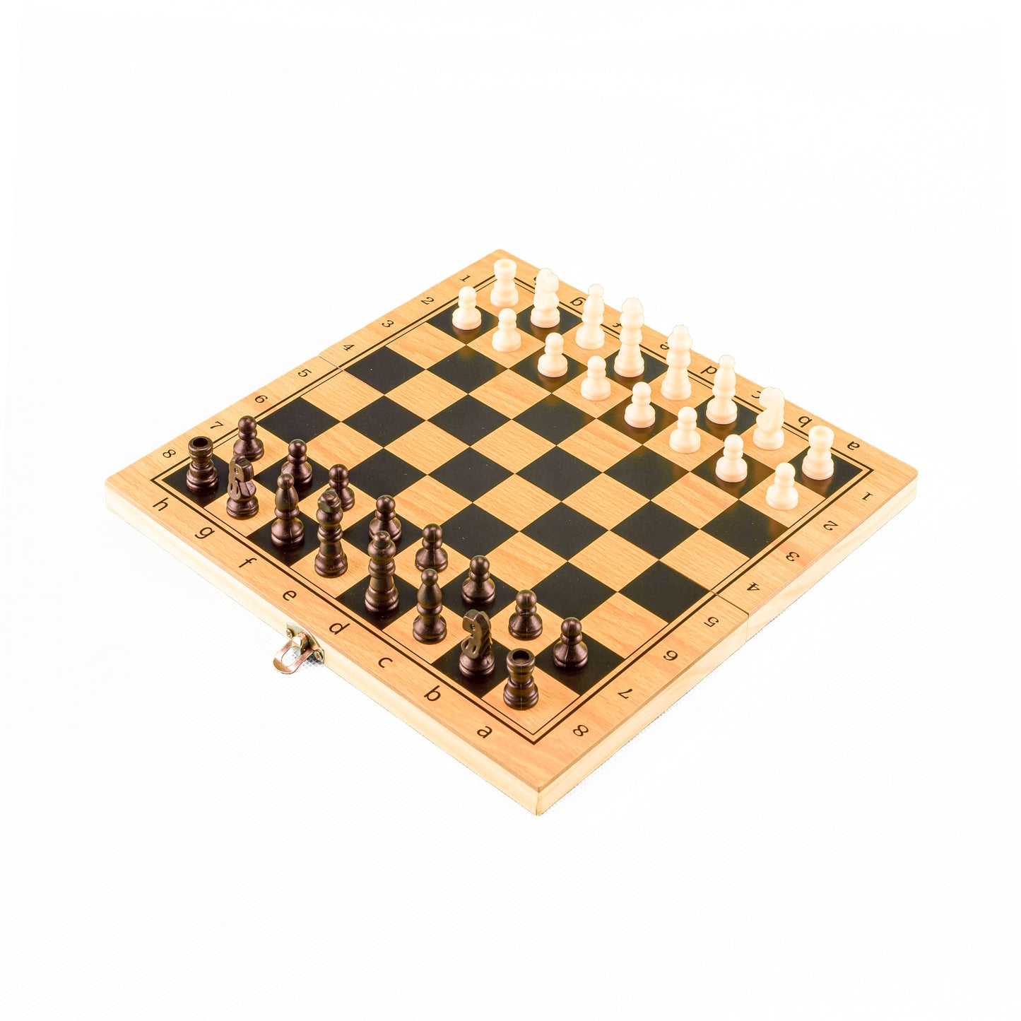 Tablero de Ajedrez 3 en 1, Damas y Backgammon