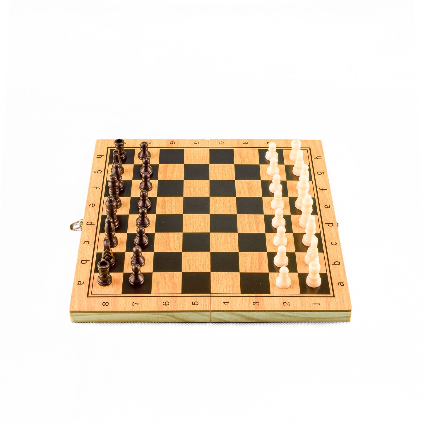 Tablero de Ajedrez 3 en 1, Damas y Backgammon