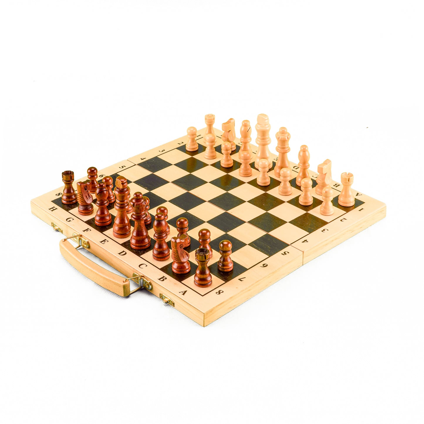 Tablero de Ajedrez Portátil de Madera