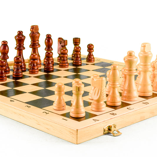 Tablero de Ajedrez Portátil de Madera